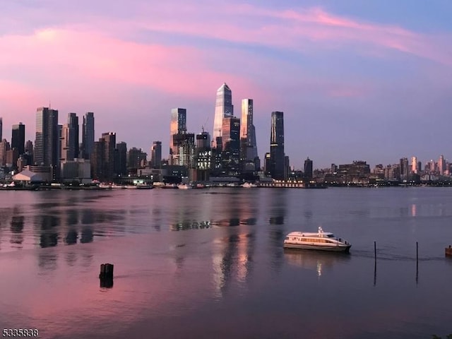 city view with a water view