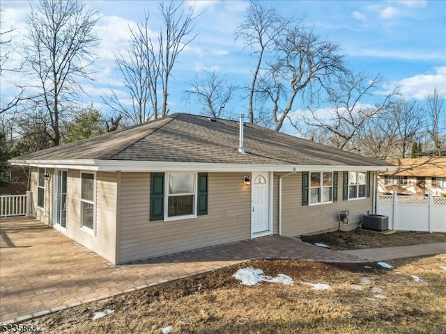 view of front of home with a patio