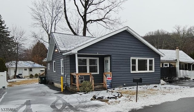 view of bungalow-style house