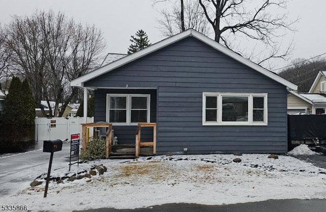 view of front of home