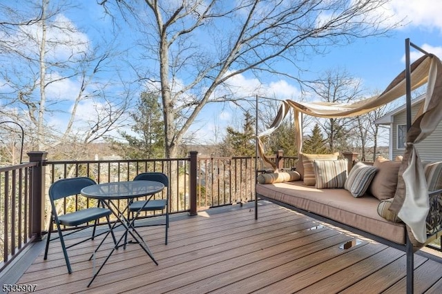 view of wooden terrace