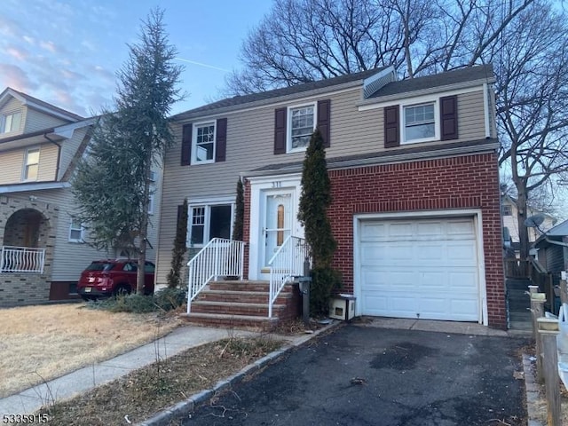 view of front of house featuring a garage