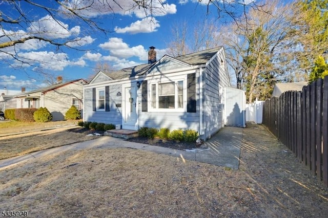 view of bungalow-style house