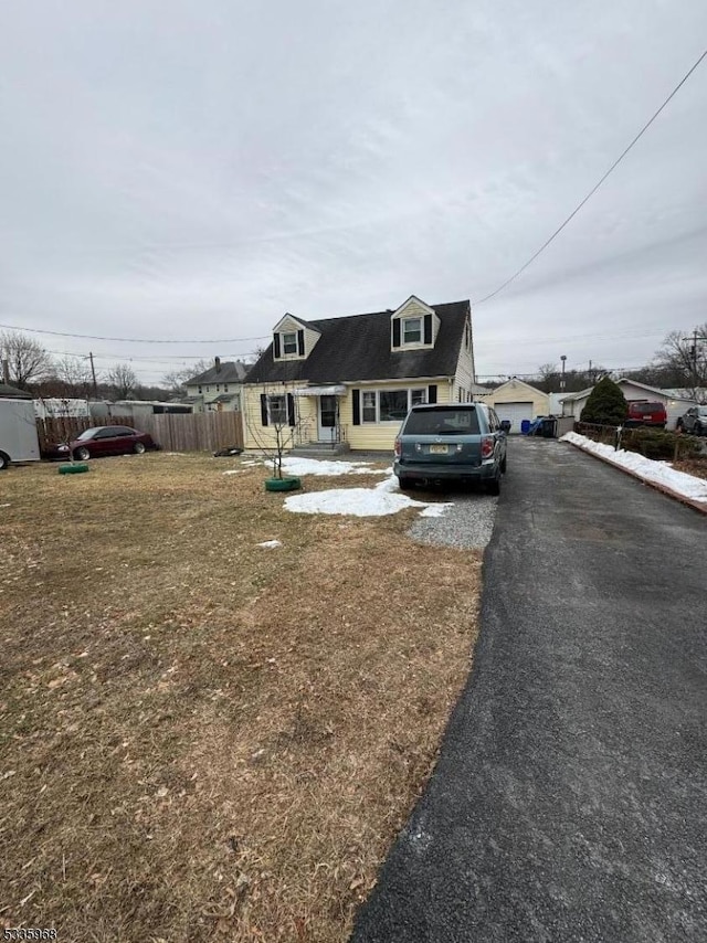 view of cape cod-style house