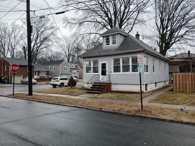 view of bungalow