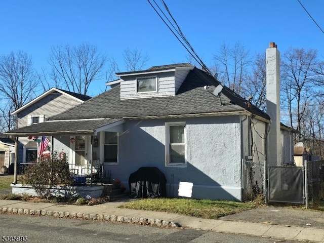 view of front of home with a porch