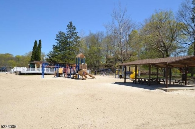 view of play area