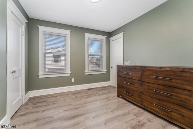 bedroom featuring light hardwood / wood-style flooring