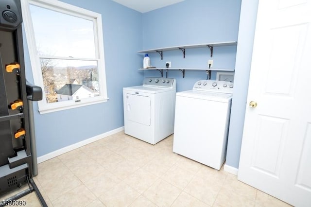 washroom featuring separate washer and dryer