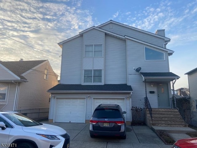 view of front of home featuring a garage