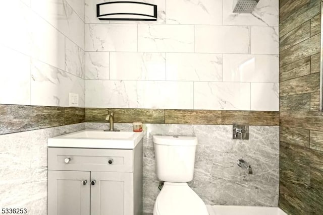 153-157 Stuyvesant Ave, Newark City, NJ 07106 - bathroom with vanity, toilet, and walk in shower