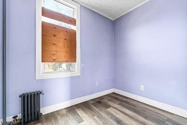 153-157 Stuyvesant Ave, Newark City, NJ 07106 - spare room with radiator heating unit and wood-type flooring