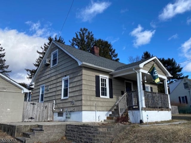 bungalow-style house with covered porch