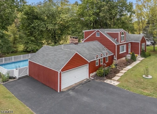 view of front of home with a front yard