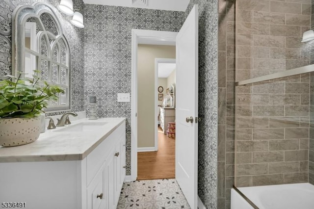 bathroom featuring vanity