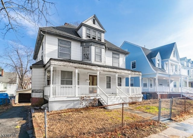 victorian home with covered porch