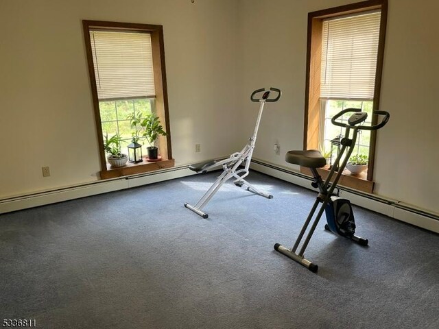 exercise area with a healthy amount of sunlight