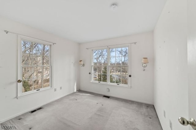 view of carpeted empty room