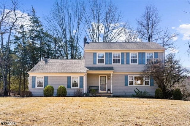 view of front of house featuring a front yard