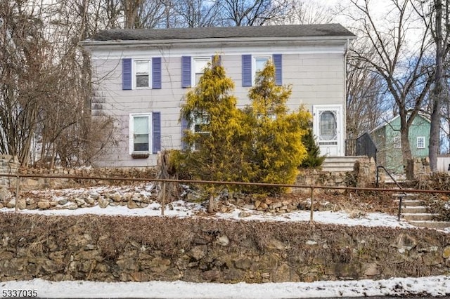 view of front of home