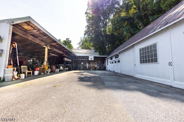 view of road with driveway