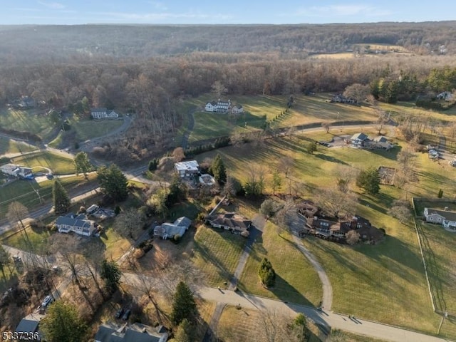 bird's eye view featuring a rural view