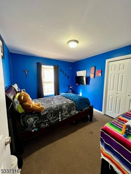 bedroom with carpet floors