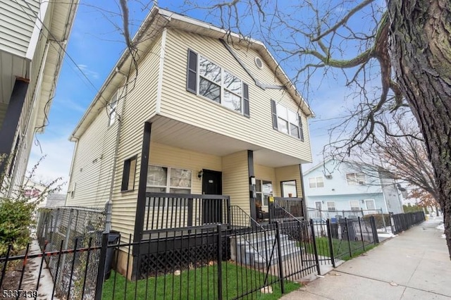 view of front of house with a porch