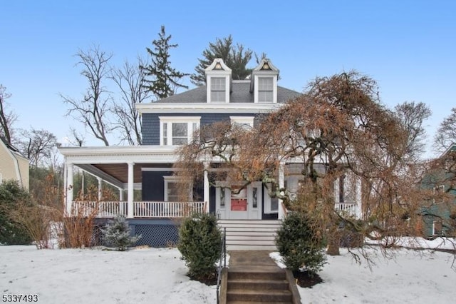 view of front of house with a porch