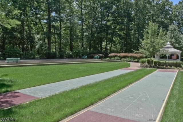 204 Cleveland Ln, Rockaway Twp, NJ 07866 - view of community featuring a gazebo and a yard