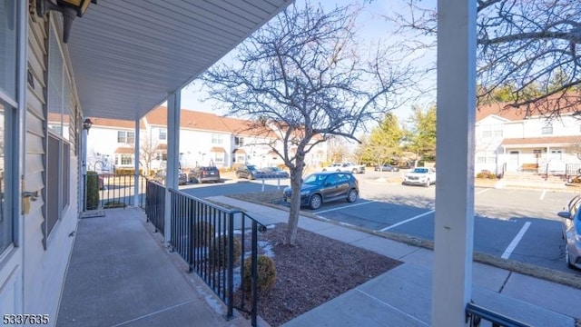 exterior space with covered porch