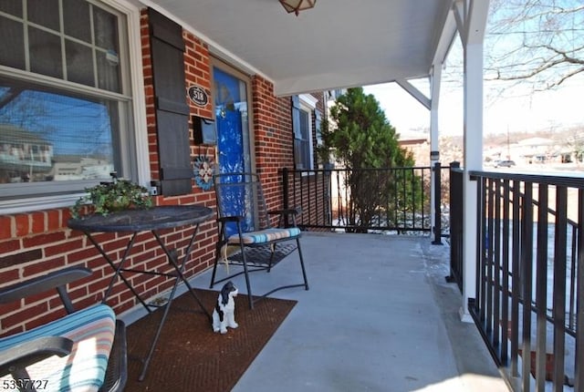 balcony with covered porch