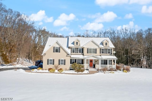 view of front of house featuring covered porch