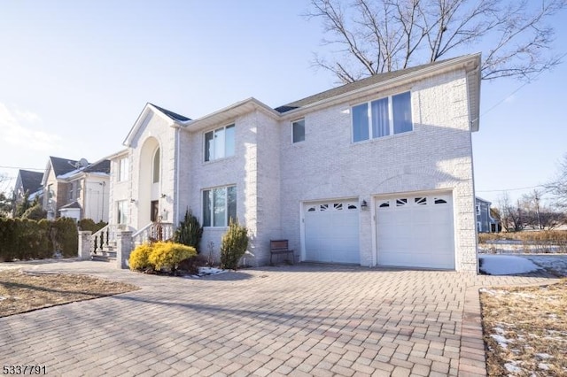 view of front of house featuring a garage