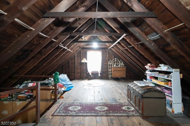 view of attic