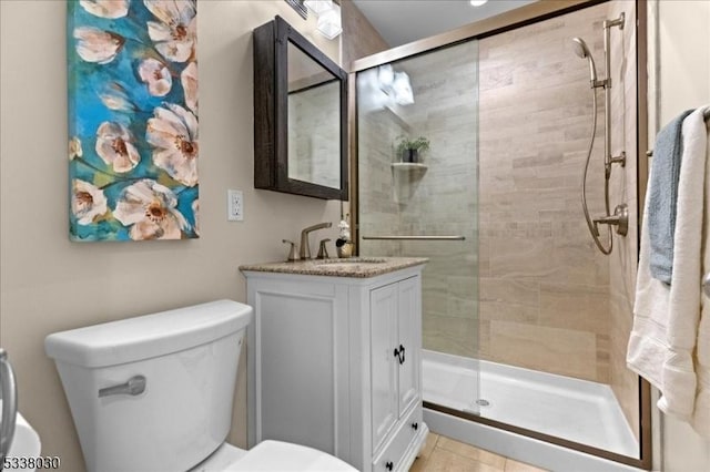 94 Brookville Hollow Rd, Delaware Twp, NJ 08559 - full bath with vanity, a stall shower, and toilet