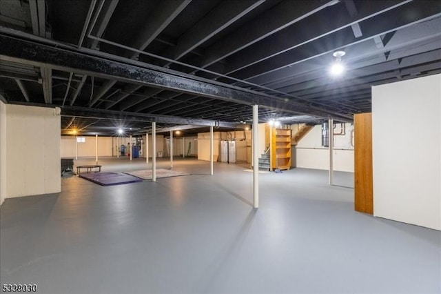 94 Brookville Hollow Rd, Delaware Twp, NJ 08559 - finished basement featuring stairway