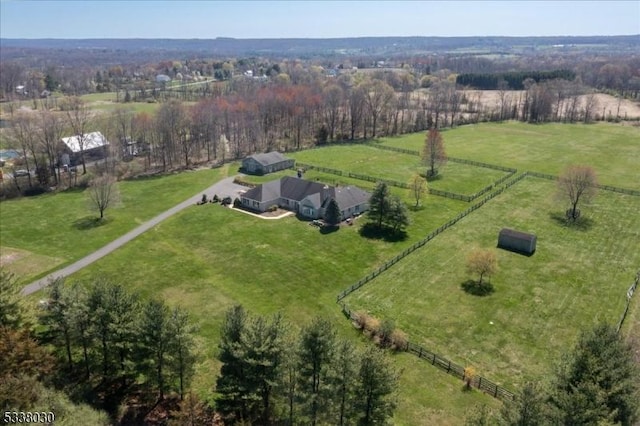 94 Brookville Hollow Rd, Delaware Twp, NJ 08559 - aerial view featuring a rural view