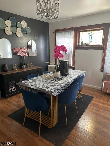 dining room featuring hardwood / wood-style floors