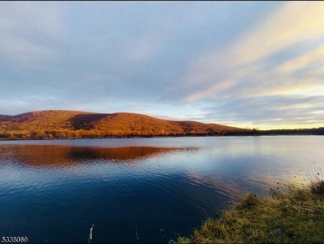 property view of water with a mountain view