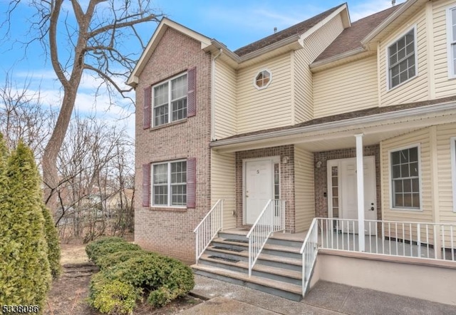 multi unit property with brick siding