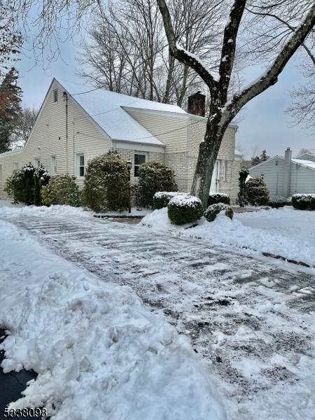 view of snowy exterior