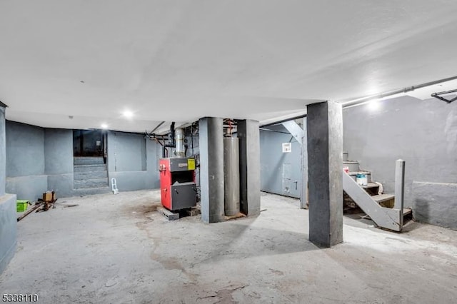 view of basement