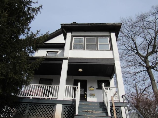 view of front of house with a porch