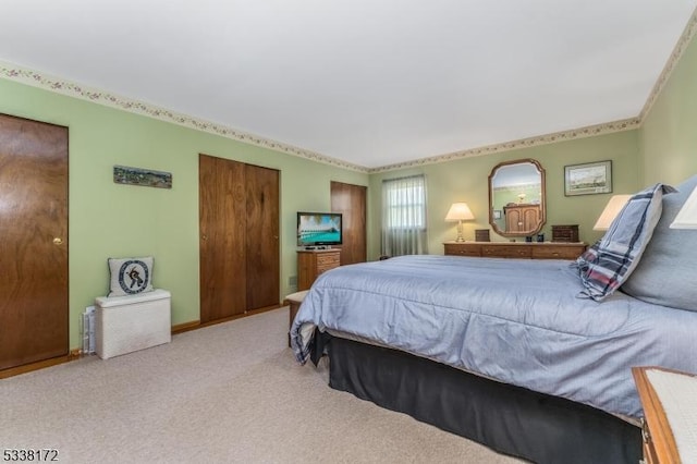 bedroom featuring carpet floors