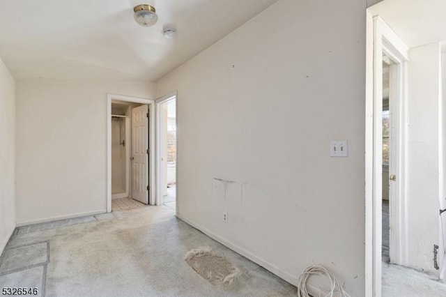 view of carpeted empty room