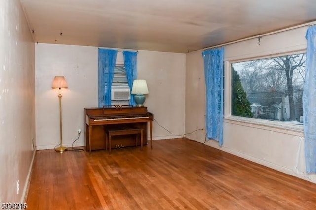 empty room with wood-type flooring