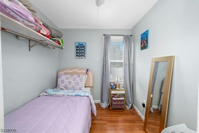 147 E Main St, Rockaway Boro, NJ 07866 - bedroom with wood finished floors and baseboards