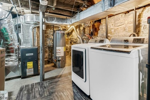 147 E Main St, Rockaway Boro, NJ 07866 - laundry room with laundry area, gas water heater, and independent washer and dryer