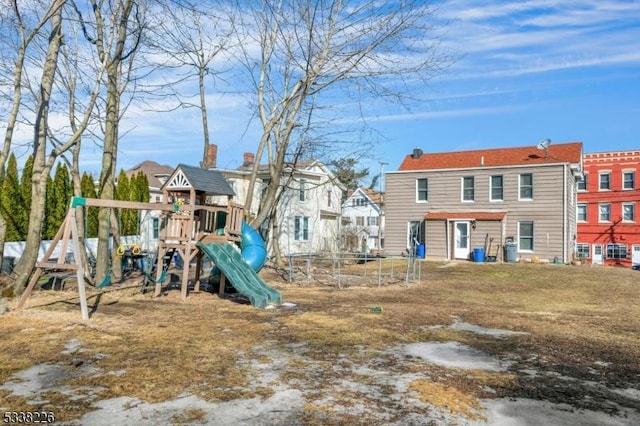 147 E Main St, Rockaway Boro, NJ 07866 - view of play area featuring a residential view